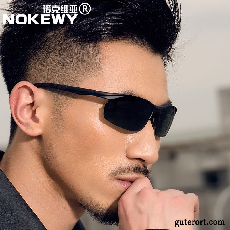 Sonnenbrille Herren Angeln Polarisator Nachtsicht 2019 Sport Neu Schwarz