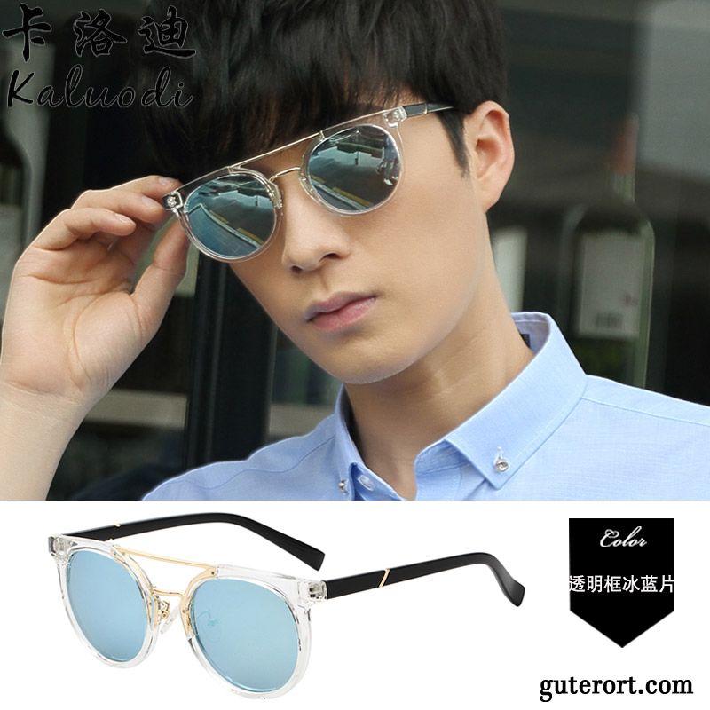 Sonnenbrille Herren Fahren Damen Transparent Trend Neu Sonnenbrillen Blau