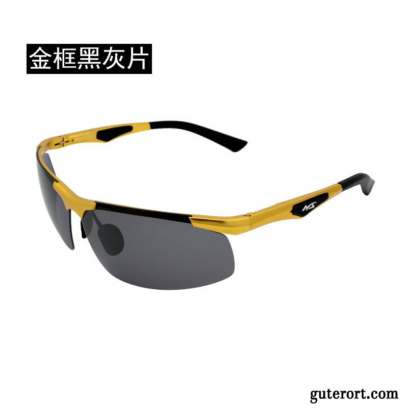 Sonnenbrille Herren Fahren Polarisator Trend Sport Sonnenbrillen Purpur Lila Schwarz Grau