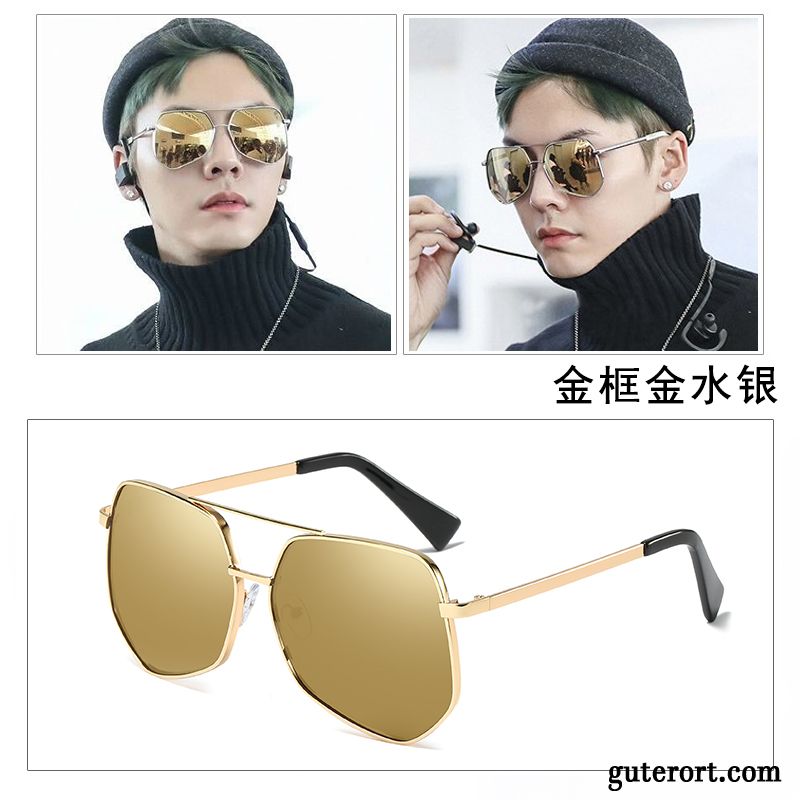 Sonnenbrille Herren Neu Fahren Damen 2019 Sonnenbrillen Mesh Purpur Lila Gold Rot