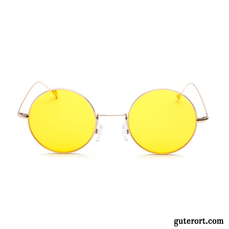 Sonnenbrille Herren Sonnenbrillen Damen 2019 Retro Gold Gelb