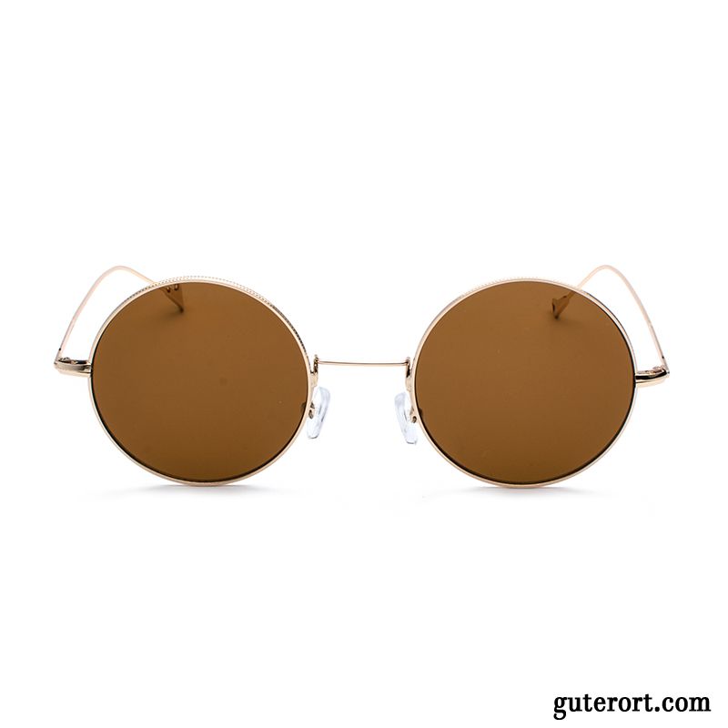 Sonnenbrille Herren Sonnenbrillen Damen 2019 Retro Gold Gelb