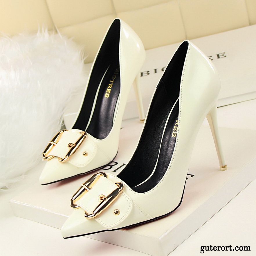 Spitze Pumps Schwarz Grün, Schwarz Beige Pumps Verkaufen