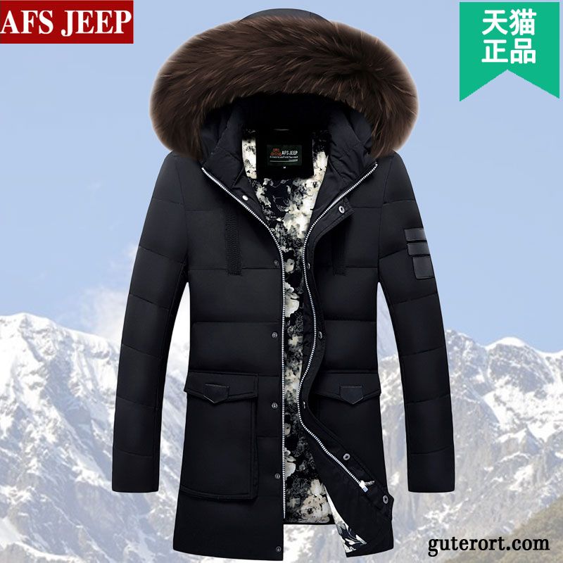 Steppjacke Kapuze Herren Daunenjacken Gelb, Winter Daunenjacke Herren Sale