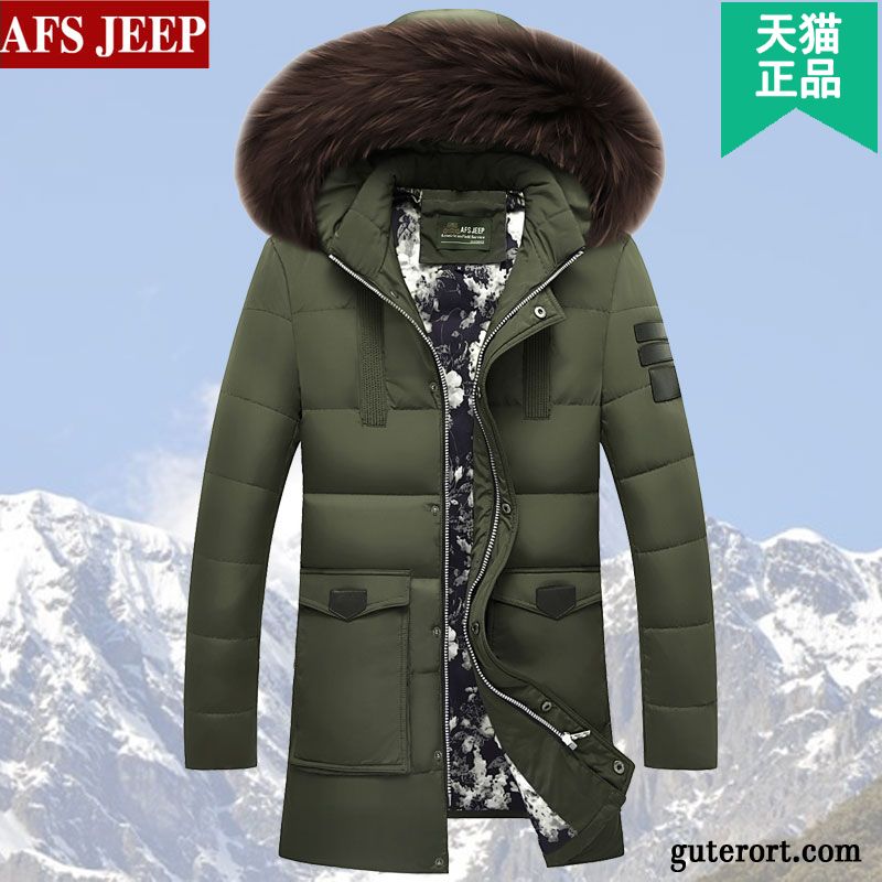 Steppjacke Kapuze Herren Daunenjacken Gelb, Winter Daunenjacke Herren Sale