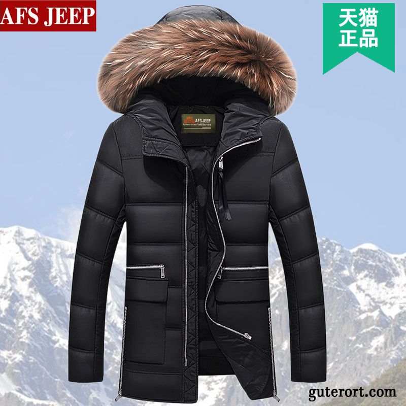 Steppjacke Kapuze Herren Daunenjacken Gelb, Winter Daunenjacke Herren Sale