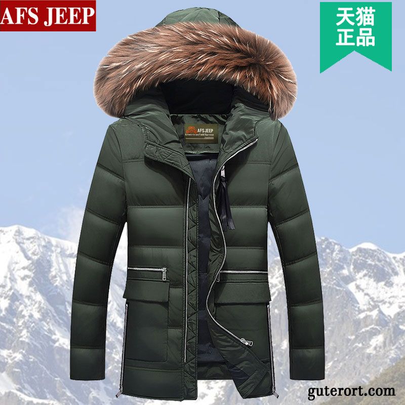 Steppjacke Kapuze Herren Daunenjacken Gelb, Winter Daunenjacke Herren Sale