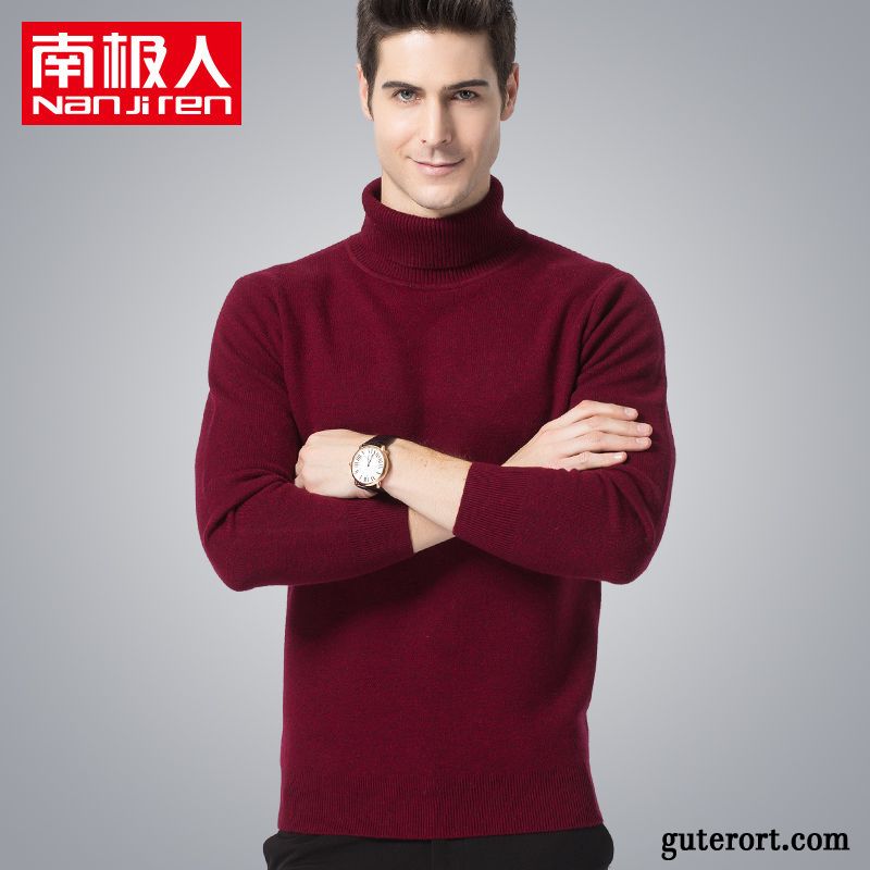 Strickjacke Herren Weiß Pullover Kaffeebraun, Herren Strick Cardigan Günstig