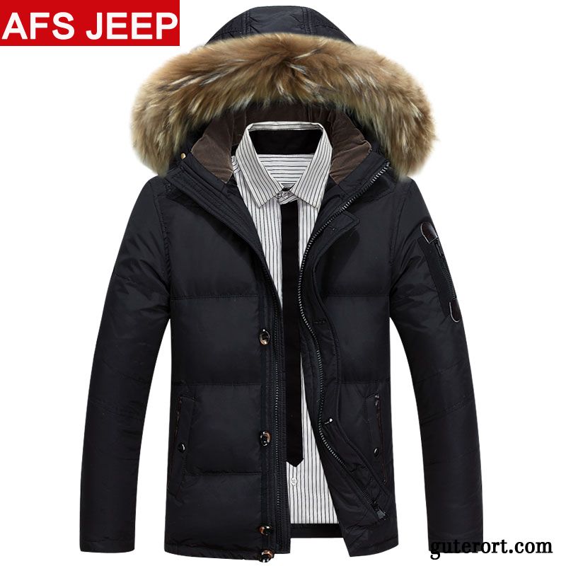 Stylische Jacken Herren Daunenjacken Flieder, Leichte Daunenjacke Herren Schwarz Billig