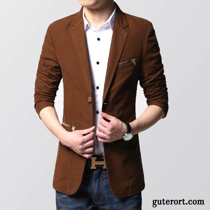 Super Slim Fit Blazer Günstig, Beige Blazer Herren Grau