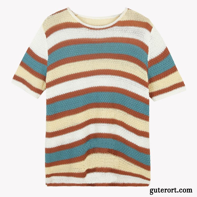 T-shirts Damen Mantel Sommer Ultra Lose Neu Trend Rot