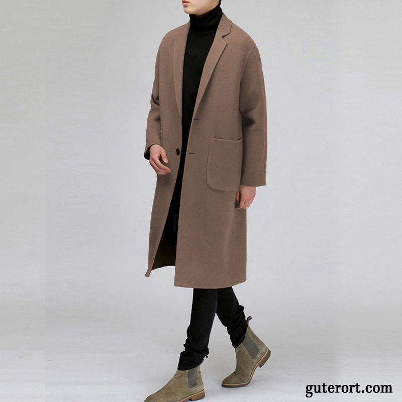 Trenchcoat Jacke Herren Grün, Herren Mäntel Beige Billig