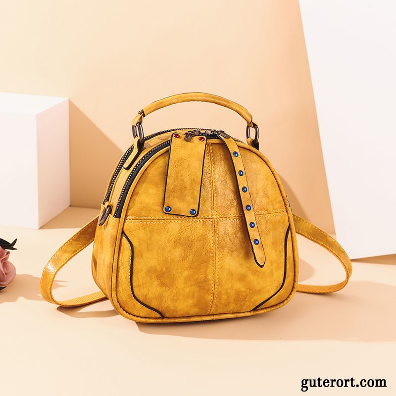 Umhängetaschen Damen All Match Rucksack Mode Mini 2019 Sommer Gelb