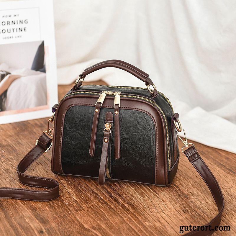 Umhängetaschen Damen Freizeit Mode Handtasche All Match Mini Retro Gelb