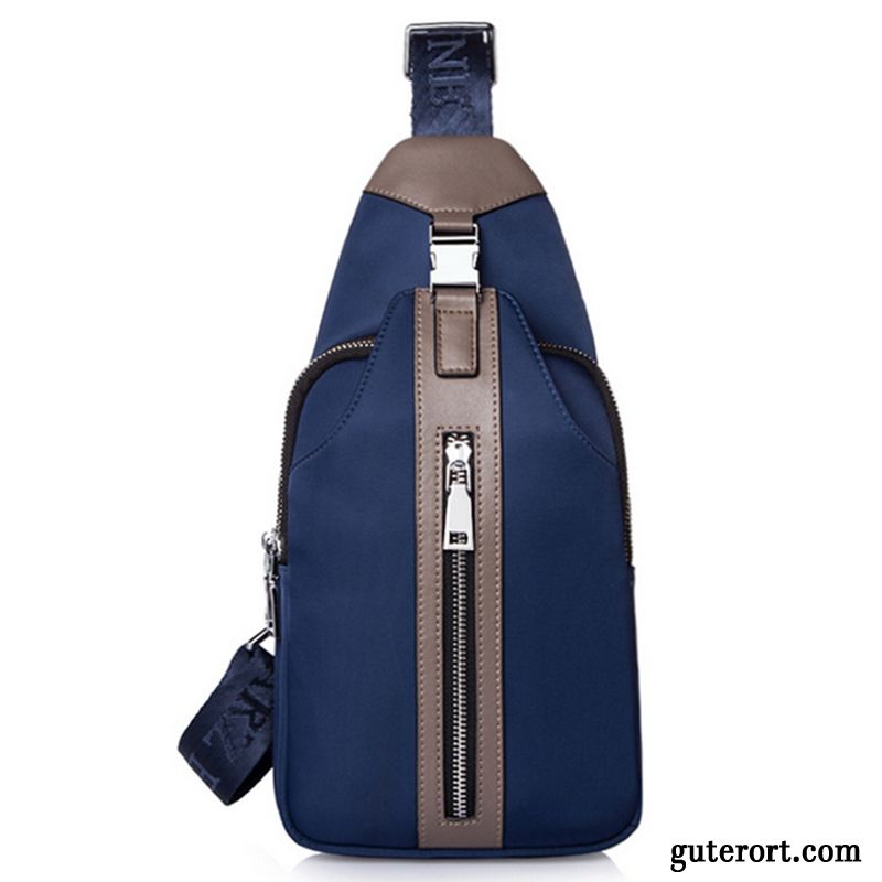 Umhängetaschen Herren Brusttasche 2019 Oxford Tuch Freizeit Stoff Neu Blau