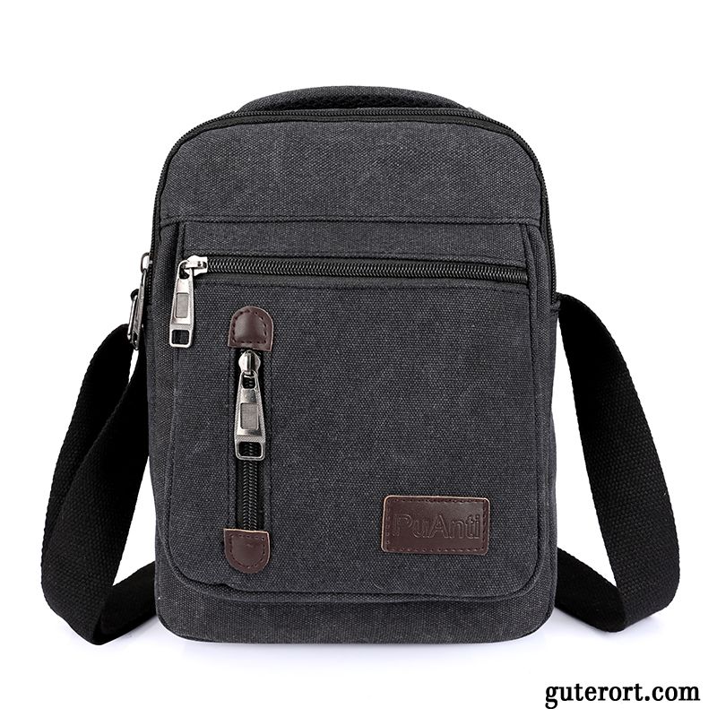 Umhängetaschen Herren Neu 2019 Mini Rucksack Leinwand Freizeit Grün