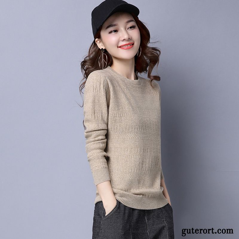 Warme Pullover Für Damen Günstig, Pullover Kurzarm Damen Beige