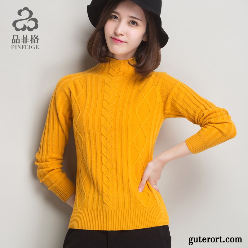 Warme Pullover Für Damen Kaufen, Winterpullover Damen Günstig Dunkelblau