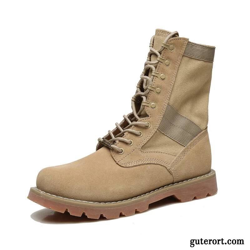 Wasserdichte Stiefel Herren Billig, Stiefeletten Herren Beige Dunkelgrau