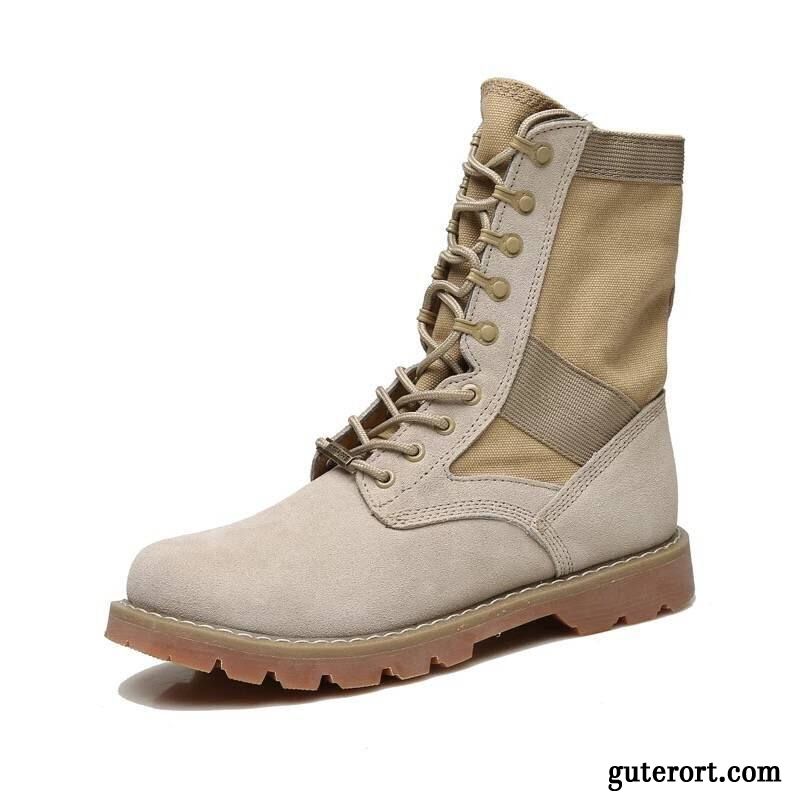 Wasserdichte Stiefel Herren Billig, Stiefeletten Herren Beige Dunkelgrau