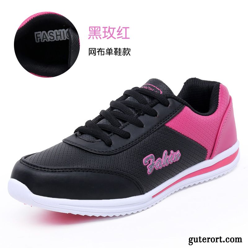 Weiße Damen Sneaker Sportschuhe Gestreift, Glitzer Schuhe Mode Billig