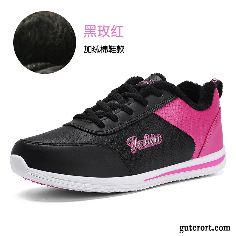 Weiße Damen Sneaker Sportschuhe Gestreift, Glitzer Schuhe Mode Billig