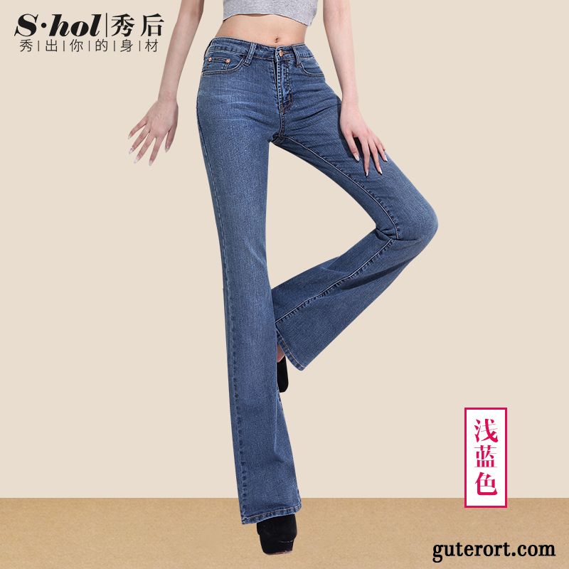Weiße Hose Damen Röhre Farbenreich, Damen Jeans Applikationen Verkaufen