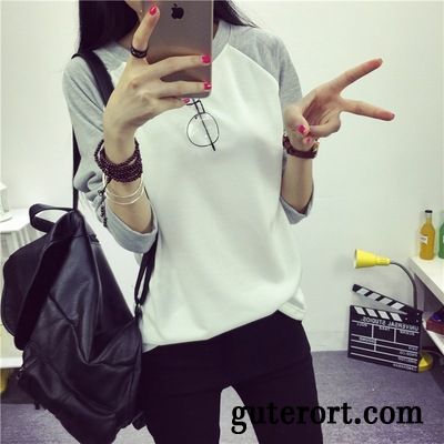 Weißes Langes T Shirt T-shirts Dunkelrot, T Shirt Brusttasche Damen Kaufen