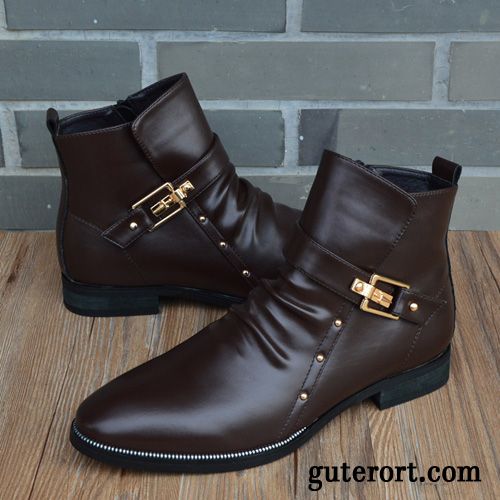 Winterboots Herren, Graue Schuhe Herren Hellrosa