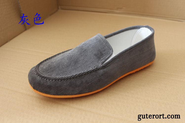 Winterschuhe Herren Halbschuhe Flieder, Schnürschuhe Silber Herren