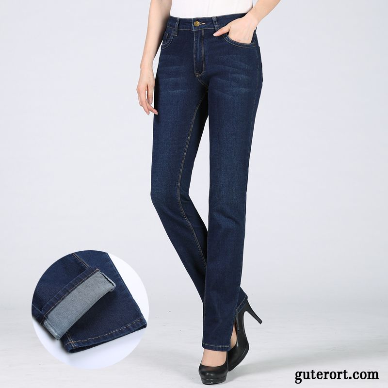 Zerrissene Jeans Damen Günstig, Skinny Jeans Frauen Marineblau