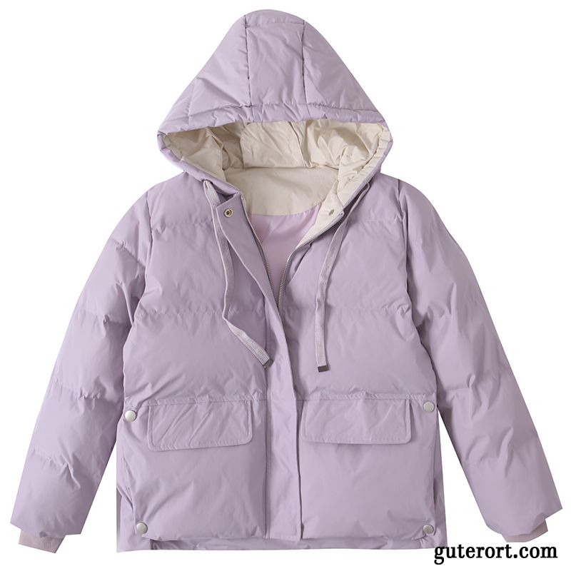 Baumwolle Mantel Damen Europa Winter Baumwollgepolsterte Trend Neu Schüler Rosa