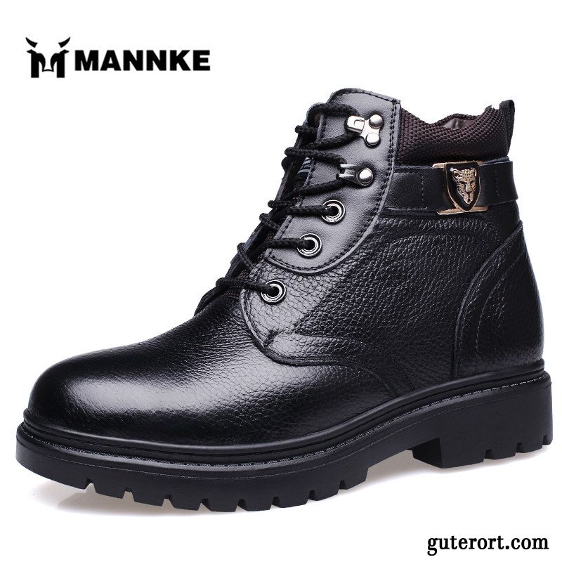 Elegant Schuhe Männer Rabatt, Herren Winterstiefel Klettverschluss Lavendel