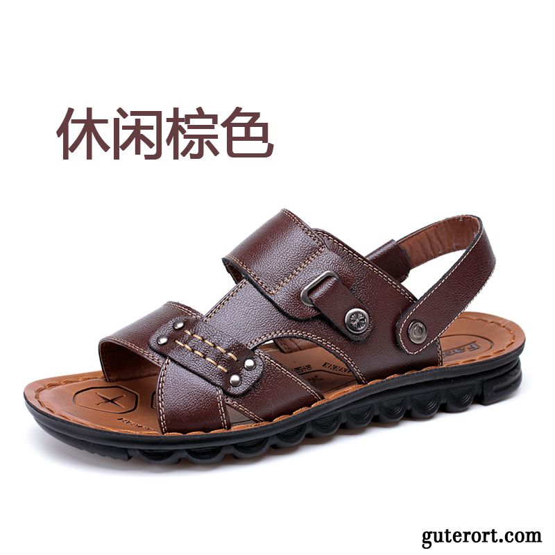 Günstige Herren Sandalen Lachsrosa, Schuhe Weiß Herren Billig