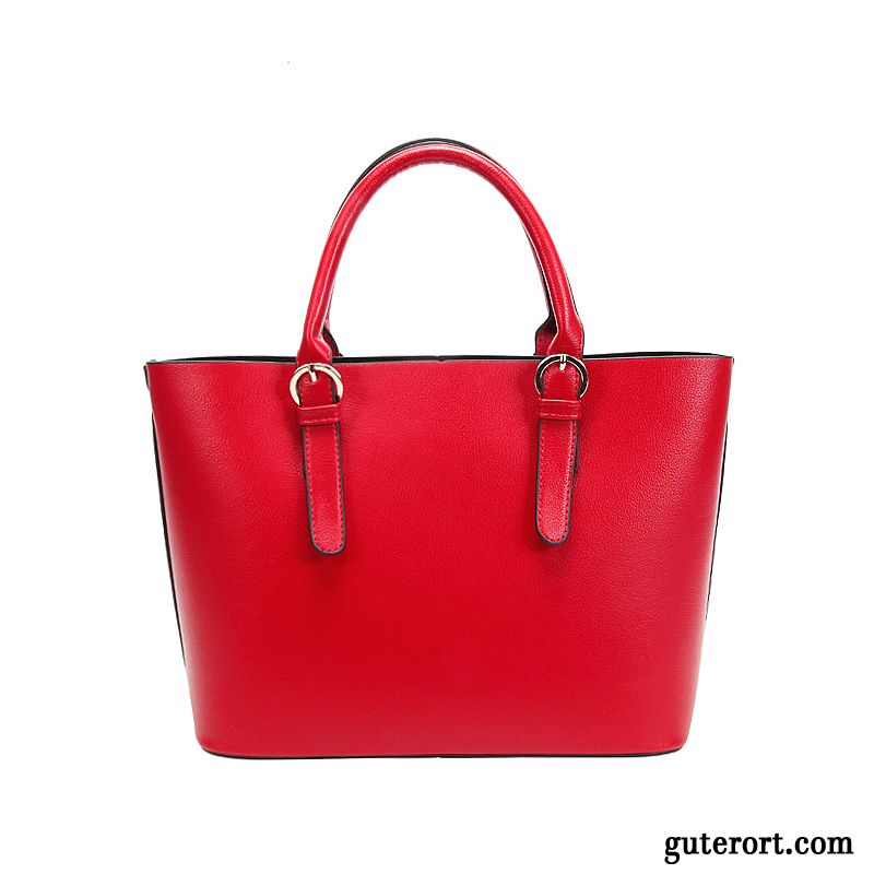 Handtaschen Damen Braut Verheiratet Mode Neu Große Kapazität Elegante Rot