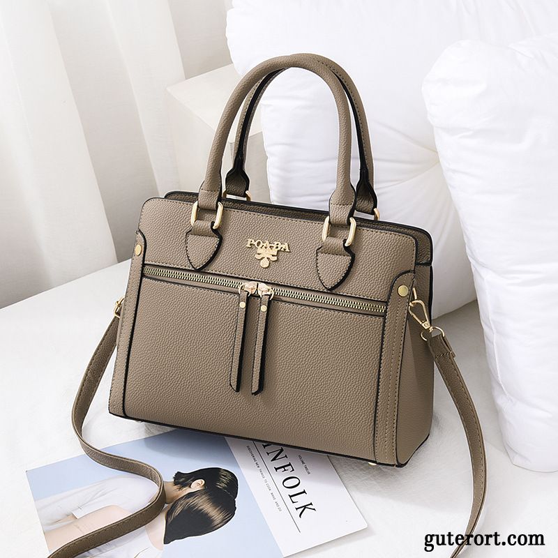 Handtaschen Damen Frühling Umhängetasche Sommer Mama All Match Trend Khaki