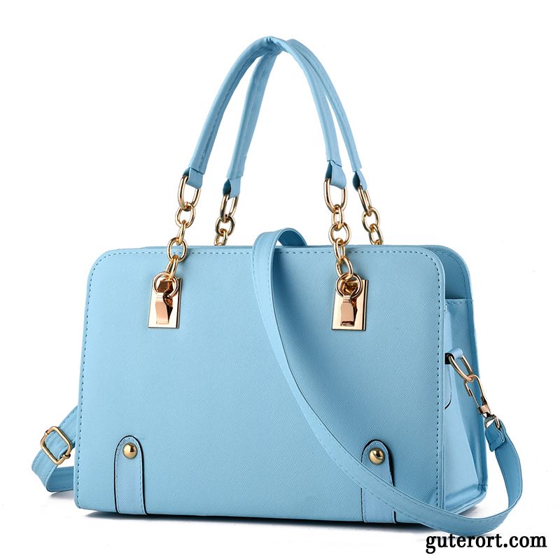 Handtaschen Damen Große Tasche Trend Umhängetasche Sommer Neu Blau
