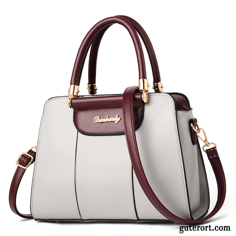 Handtaschen Damen Jeden Tag Frühling Elegant All Match Umhängetasche Trend Grau