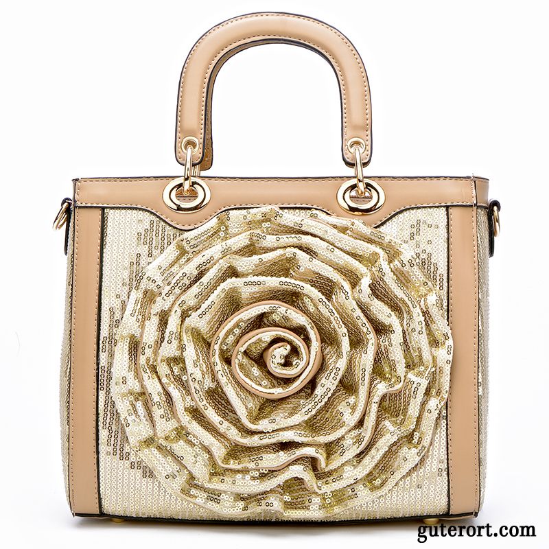 Handtaschen Damen Mode Große Tasche Sommer Umhängetasche 2019 Neu Gold