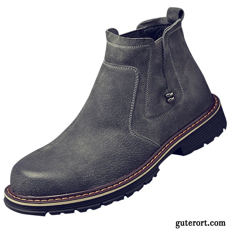 Herren Boots Wildleder, Boots Herren Braun Stiefel Blau