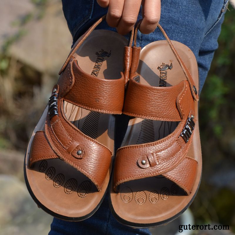 Marken Sandalen Herren Dunkelgrau, Herren Sommer Sandalen Billig