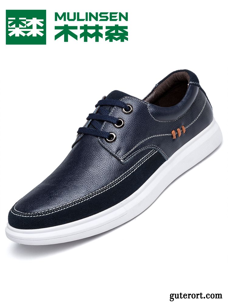 Moderne Schuhe Herren Billig, Geflochtene Schuhe Herren Lederschuhe Dunkelbraun