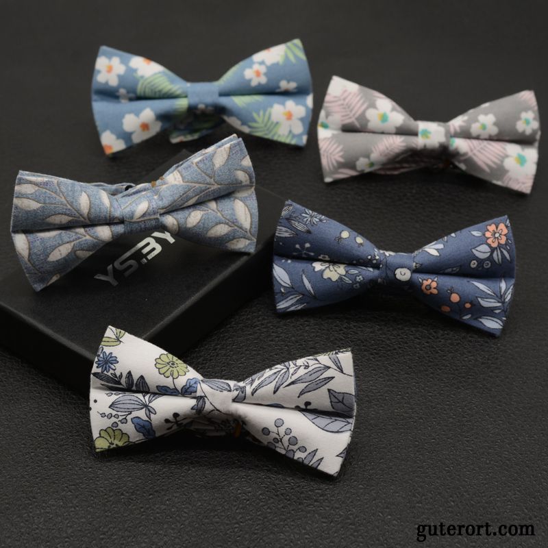 Querbinder Fliege Herren Doppelter Rock Business Formelle Kleidung Bräutigam Bowknot Hochzeit Grau