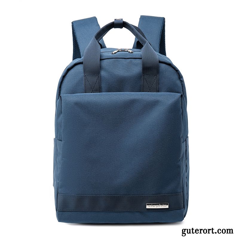 Reisetasche Damen All Match Rucksack Student Computer Tasche Schultasche Freizeit Navy Blue