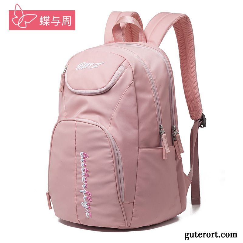 Reisetasche Damen Computer Tasche Reisen Geschäftsreise Rucksack Große Kapazität Leichtgewicht Rosa