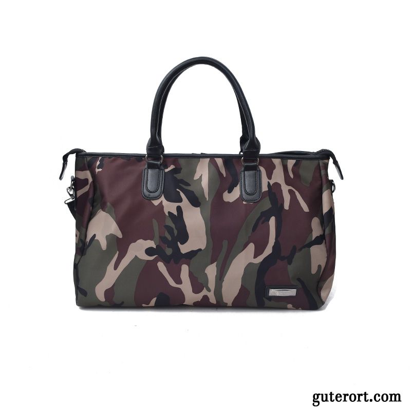 Reisetasche Damen Handtasche Große Kapazität Leichtgewicht Kurz Fitness Gepäcktasche Camouflage