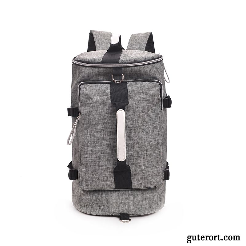 Reisetasche Damen Reisen Große Kapazität Herren Rucksack Gepäcktasche Grau