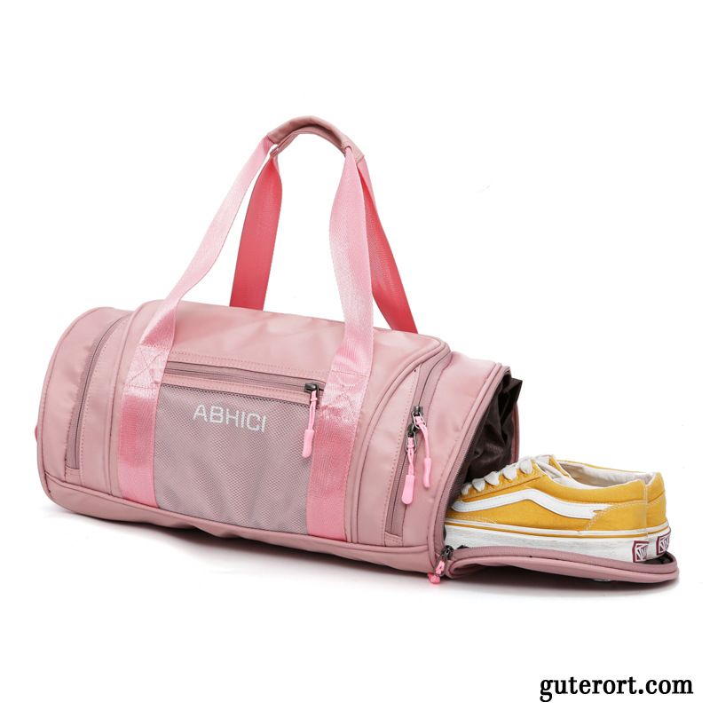 Reisetasche Damen Sporttasche Gepäcktasche Schwimmen Training Trend Reisen Rosa