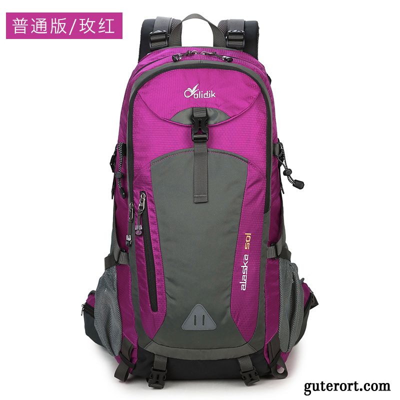 Reisetasche Damen Wander Spazieren Super Rucksack Reisen Groß Dunkelrosa