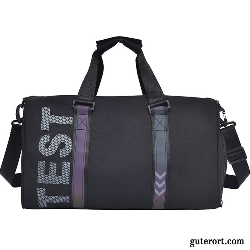 Reisetasche Herren Beliebte Große Kapazität Fitness Trend Mode Reisen Schwarz